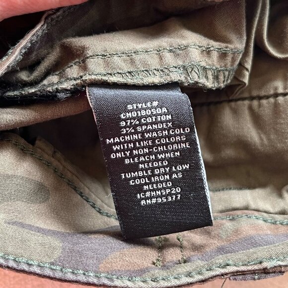 Sanctuary Squad Camo Shorts Cotton Blend Brown Green Size‎ 27 - Picture 10 of 10